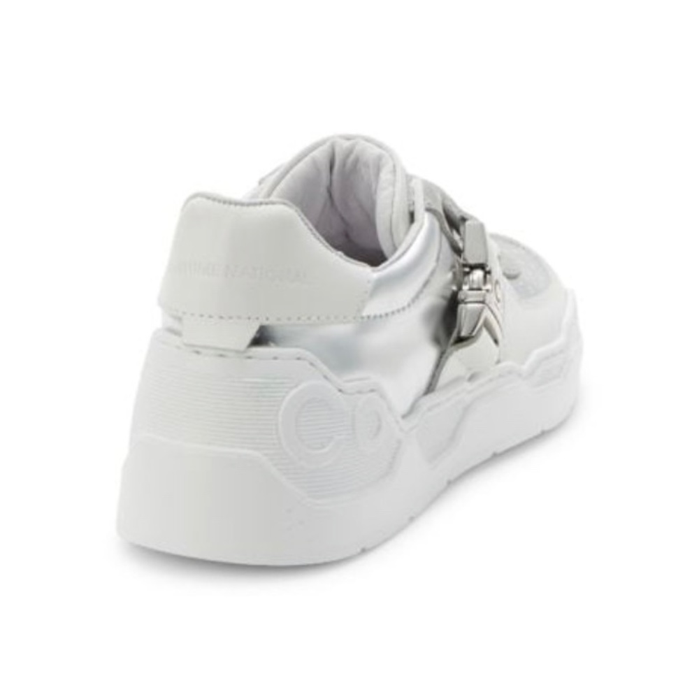 COSTUME NATIONAL Metallic Leather Sneakers. Size 38 B . New - Picture 11 of 11